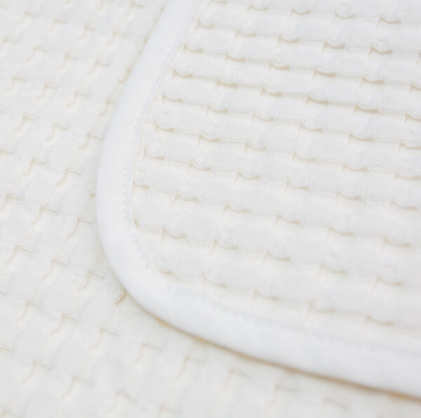 white baby blanket