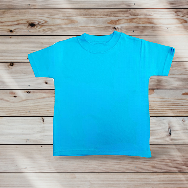 blue short sleeve kids tshirt