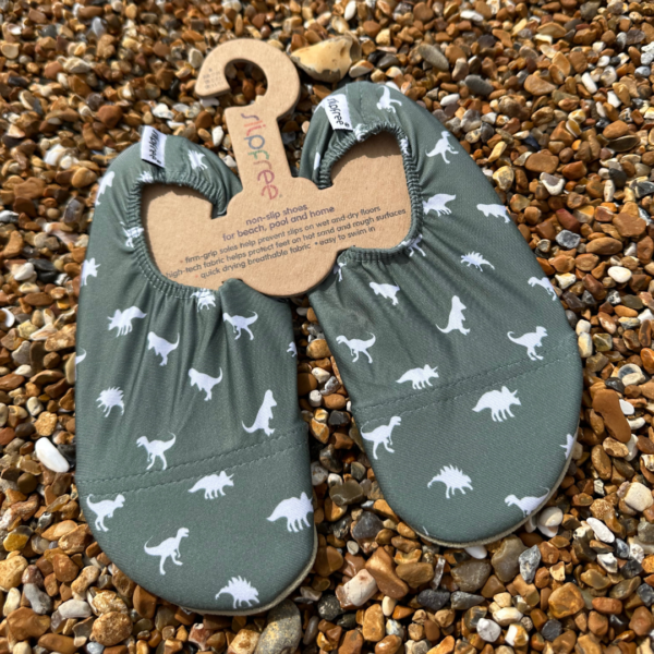 Kid's Dino Green Infant Slipfree Shoes - Image 2