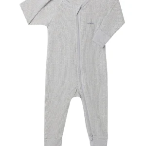 waffle grey sleepsuit