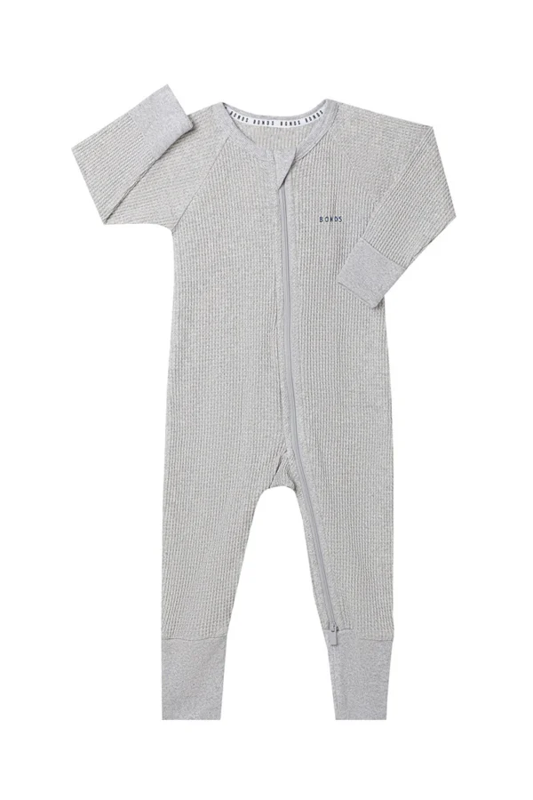 waffle grey sleepsuit