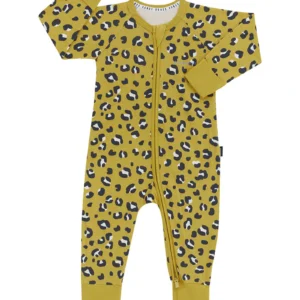 leopard print babygrow