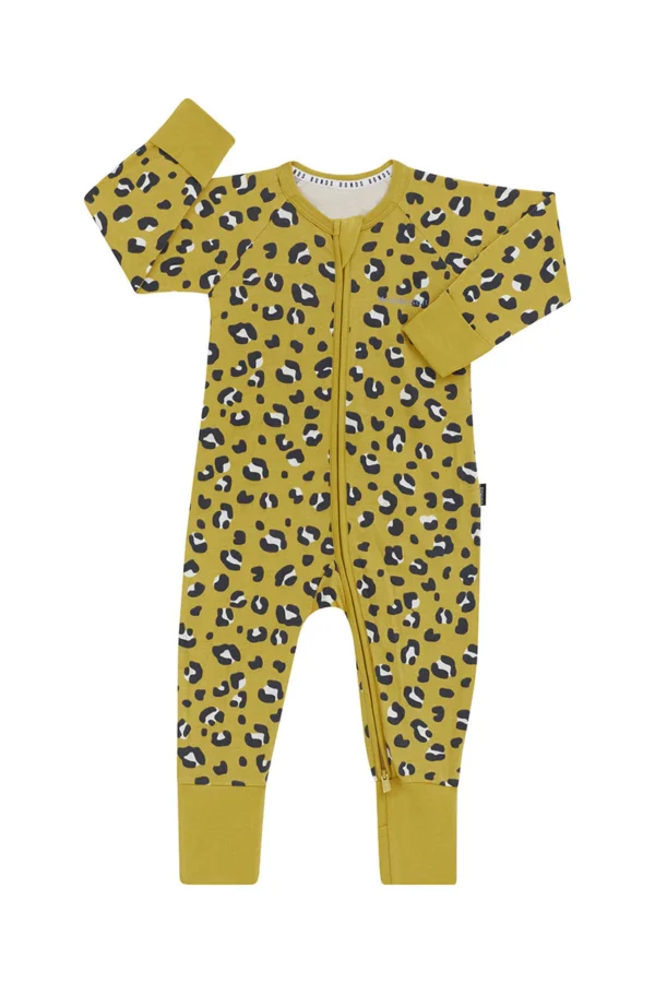 leopard print babygrow