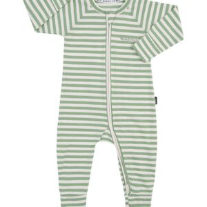 stripy sleepsuits