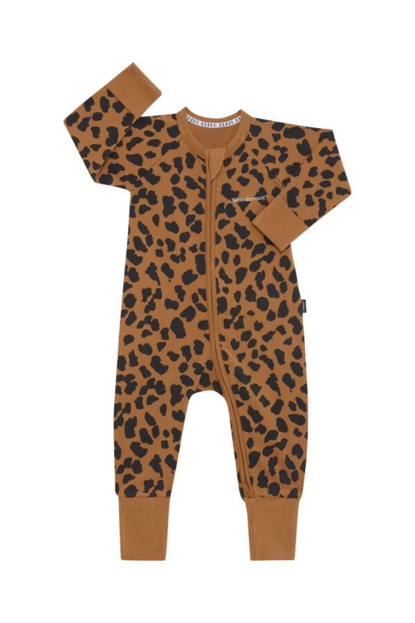 leopard print sleepsuit