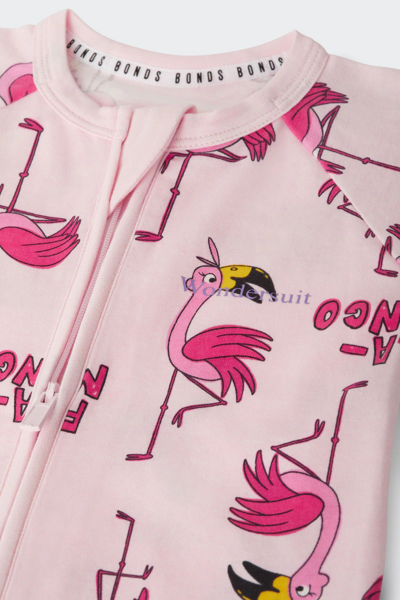 flamingo babygrow