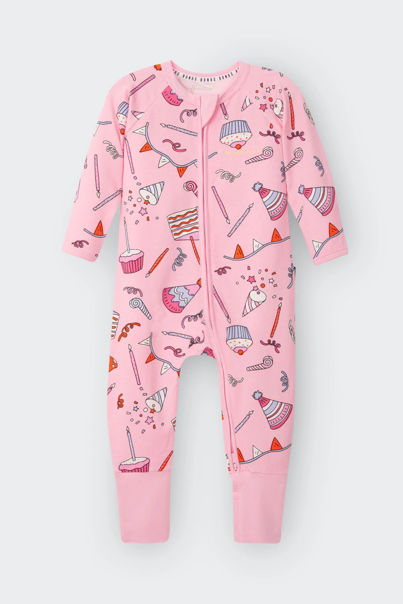 zipped girls babygrows