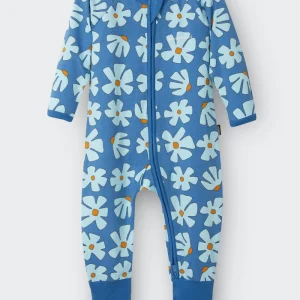floral zip sleepsuit