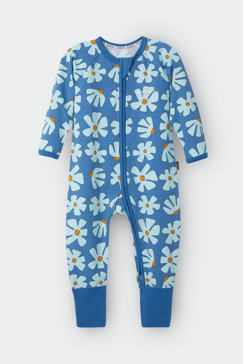floral zip sleepsuit