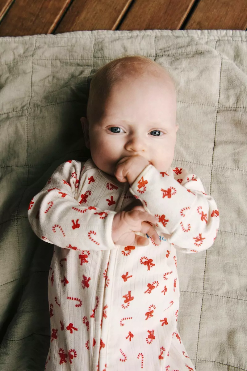 Christmas sleepsuits white